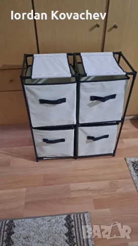шкаф за съхранение 4, текстил и стомана