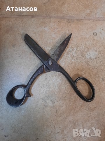 Стара абаджийска ножица Солинген, за колекция, снимка 2 - Антикварни и старинни предмети - 43604308