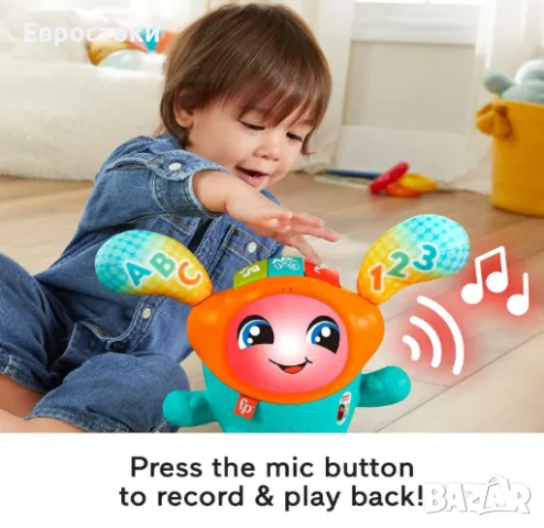 Интерактивна играчка Fisher Price Dance DJ, музикална образователна играчка с над 75 звукови активац, снимка 6 - Музикални играчки - 47308232