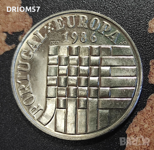 Монета Португалия(UNC) 25 ескудо, 1986