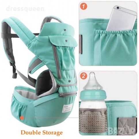 6088 Ергономично кенгуро за деца подходящо за напред или назад със столче, снимка 5 - Кенгура и ранички - 28481831