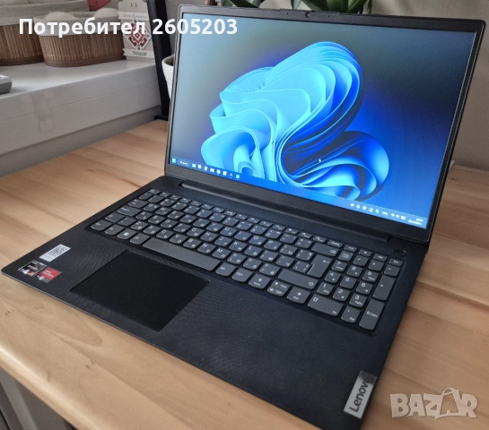 Като нов, в гаранция - Lenovo V15 G4 (16GB DDR5, Ryzen 5, 512GB NVMe), снимка 3 - Лаптопи за игри - 53182504