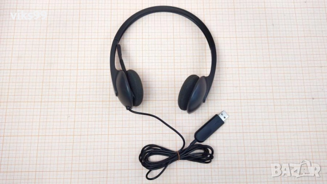 Слушалки с Микрофон Logitech USB Headset H340, снимка 2 - Слушалки за компютър - 53033302