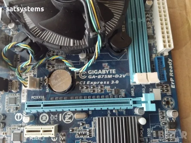 Дънна платка Gigabyte GA-B75M-D2V Socket LGA1155 CPU+FAN, снимка 4 - Дънни платки - 48839346