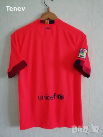 Barcelona Nike 2014/2015 оригинална тениска фланелка Барселона размер М , снимка 2 - Тениски - 49334165