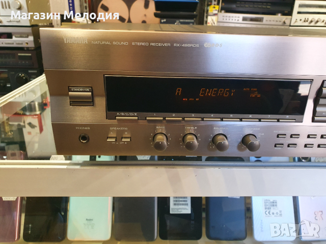 Ресийвър Yamaha RX-496RDS 4 ома: 2 × 105 вата В отлично техническо и визуално състояние., снимка 3 - Ресийвъри, усилватели, смесителни пултове - 44873245