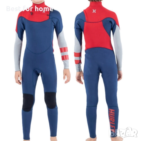 Детски неопренов костюм Hurley Advant 3/2 мм - йодно син- 14 години, снимка 6 - Водни спортове - 52594445