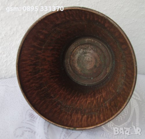 Масивен Поднос-пано месинг и 2 броя медни съдове, съд, метал, мед, чаша, купа, метални , снимка 14 - Други - 40212906