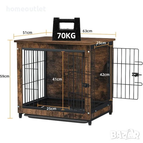 ПРОМОЦИЯ Шкаф с клетка за кучета BINGO PAW P-XL111S-G1, снимка 6 - За кучета - 50694098