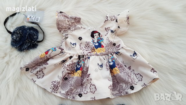 Къси дънкови панталони и туника 3-6 месеца, снимка 2 - Бебешки дънки - 32612836