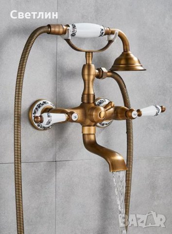 ,,Ретро,, душ комплекти-100%месинг, снимка 2 - Душ кабини и вани - 23247004