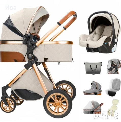 БЕЗПЛАТНА ДОСТАВКА Нова комбинирана бебешка количка , снимка 2 - Детски колички - 43183388