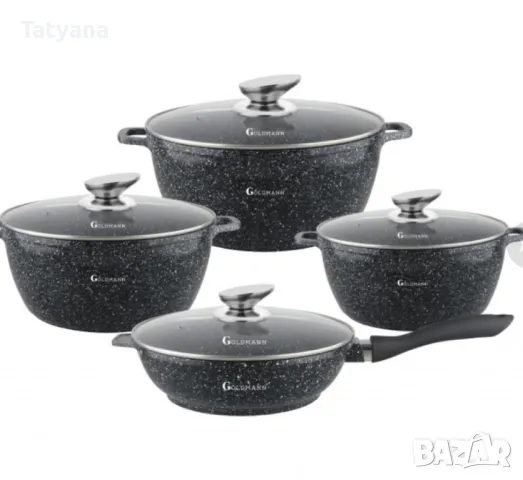 Тенджери с мраморно покритие , снимка 1