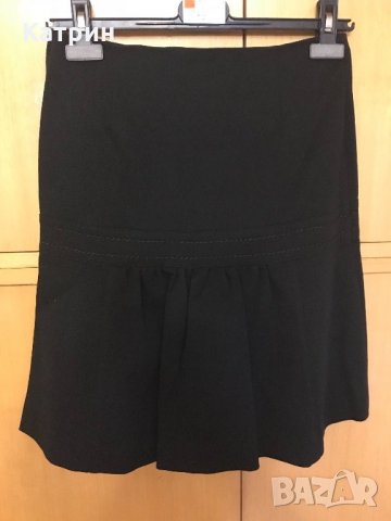 Черна памучна пола, снимка 3 - Поли - 21948215