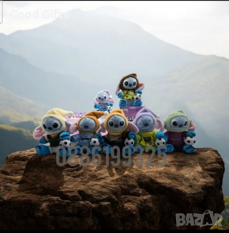 Лабубу Стич, Плюшена фигурка Стич – спортна серия с футболна топка Labubu Stitch , снимка 2 - Плюшени играчки - 52646096