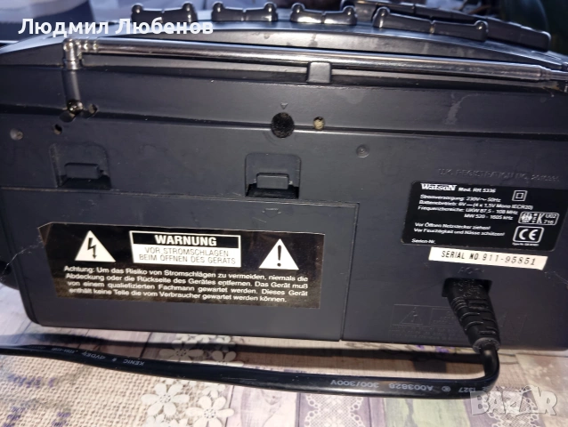 Малък радиокасетофон Watson, снимка 3 - Радиокасетофони, транзистори - 53027465