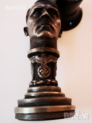 Бронзов бюст печат на диктатор от Трети Райх, снимка 4 - Колекции - 26766757