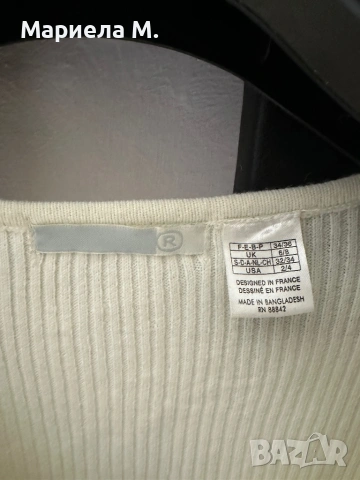 Дамски пуловер със замятане, XS, като нов, снимка 2 - Блузи с дълъг ръкав и пуловери - 53296450