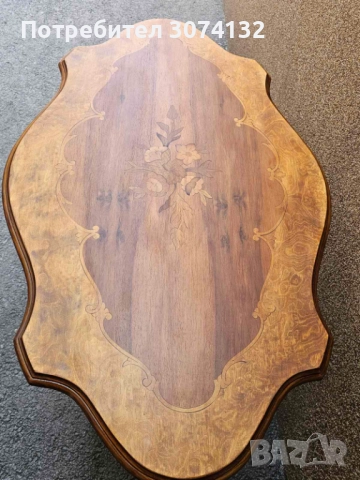 Масичка с интарзия, снимка 4 - Маси - 51395977