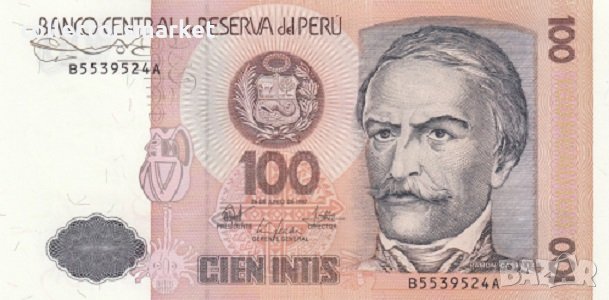 100 инти 1987, Перу, снимка 1 - Нумизматика и бонистика - 38086352