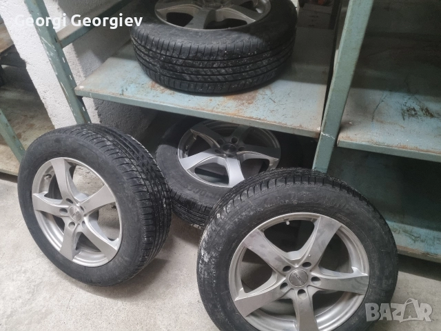 джанти с летни гуми 5/114.3/17