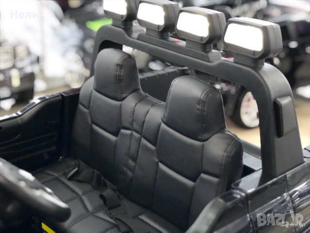 Акумулаторен джип TOYOTA Tundra 12V, лицензиран, с меки гуми, кожена седалка, снимка 13 - Детски велосипеди, триколки и коли - 37662069