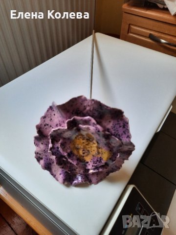 Керамични цветя за саксия, снимка 3 - Изкуствени цветя - 43991127