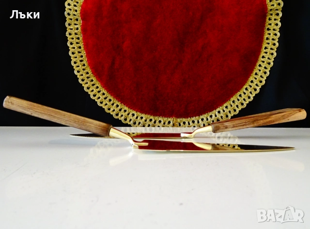 Бронзова лопатка и нож за торта,прибори за торта. , снимка 9 - Антикварни и старинни предмети - 51781582