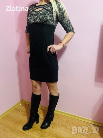 Рокля с ръкав, снимка 5 - Рокли - 43402218