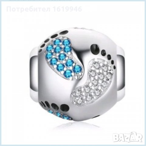 Сребърни талисмани за гривна Пандора, снимка 6 - Гривни - 28478892