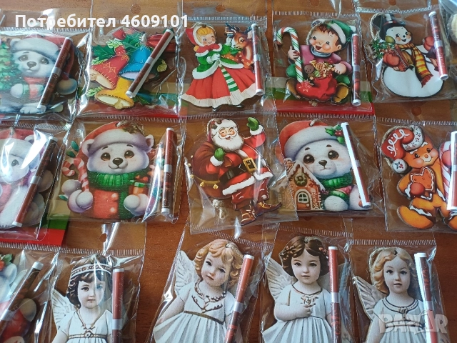 Коледни играчки за елха с късметче, снимка 4 - Декорация за дома - 52229726