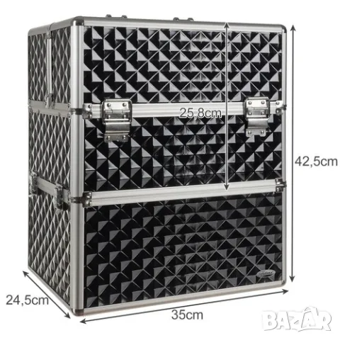 Козметичен куфар за гримове XL / Куфарче за гримове / Гримьорски куфар, снимка 9 - Друго оборудване - 49608586