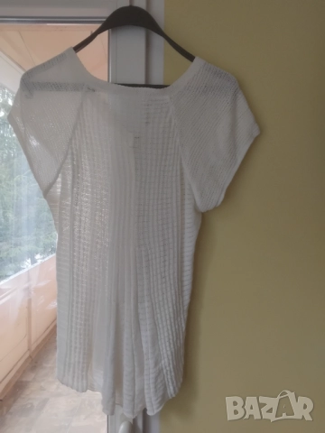 Marks & Spencer  - оригинална бяла жилетка, снимка 5 - Жилетки - 51609653