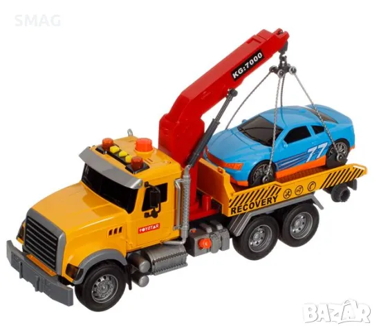 Автокран със светлини и звуци и превозно средство S_1219123, снимка 4 - Коли, камиони, мотори, писти - 47905092