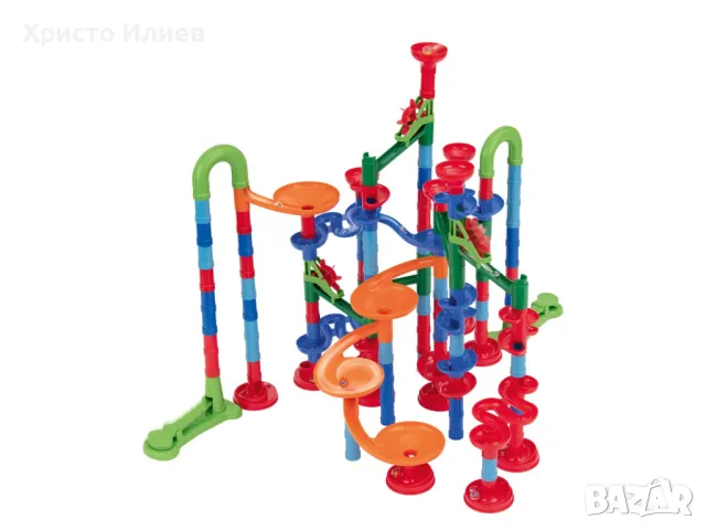 Голяма Детска писта с топчета 120 части и 20 стъклени топки, снимка 3 - Коли, камиони, мотори, писти - 48863685