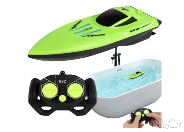 SpeedBoat, водоустойчива RC лодка за деца и начинаещи, снимка 13 - Коли, камиони, мотори, писти - 52137368