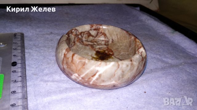 ЛУКСОЗЕН ДАМСКИ МИНИ АРТ ПЕПЕЛНИК от ПОЛУСКЪПОЦЕНЕН КАМЪК МИНЕРАЛ 19556, снимка 9 - Декорация за дома - 38927470