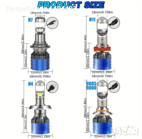 прожекторни крушки H7, снимка 3 - Аксесоари и консумативи - 48037223