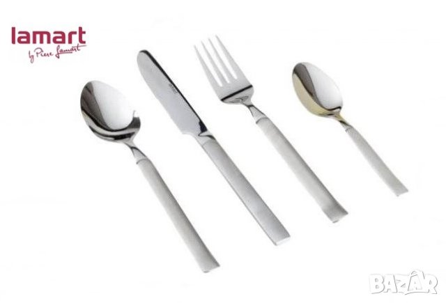 Комплект прибори за хранене LAMART MODERNE / 24 части, снимка 2 - Прибори за хранене, готвене и сервиране - 28373061