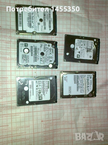 Продавам няколко харддиска за лаптоп 2.5" 500GB и 1TB