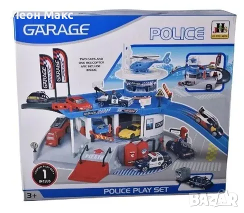 Писта Гараж Полицейска станция на 2 нива, снимка 6 - Коли, камиони, мотори, писти - 48358201