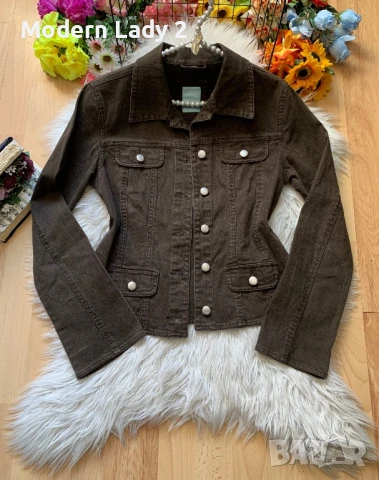 Кафяво дънково яке