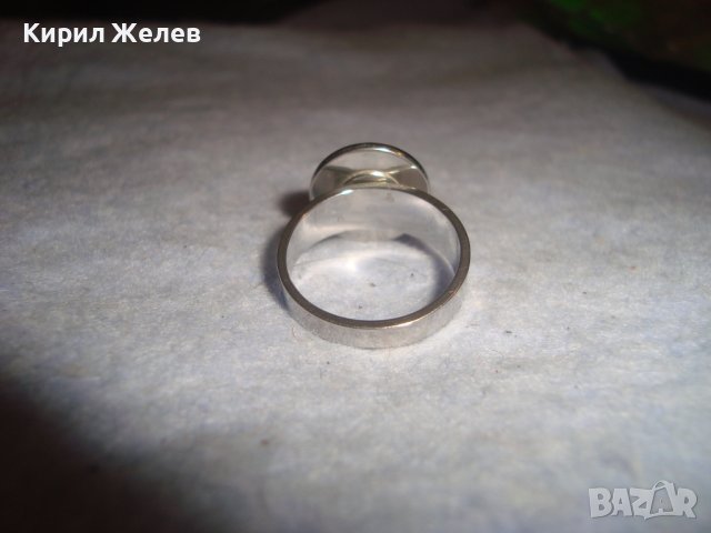 BVLGARI МАРКОВ БУТИКОВ ФЕШЪН АРТ ПРЪСТЕН БУЛГАРИ от НЕРЪЖДАЕМА БЛАГОРОДНА СТОМАНА с ПОЗЛАТА 20432, снимка 7 - Пръстени - 37499457