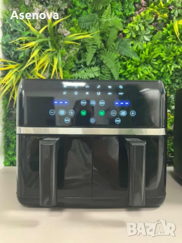 Двоен Air fryer T&G BEST COOKING 32847A0 - отделни LED дисплеи за всяка зона, снимка 2 - Фритюрници - 52497042