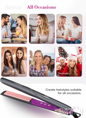 2 в 1 Керамична преса и маша за коса LANDOT, снимка 7 - Преси за коса - 43106366