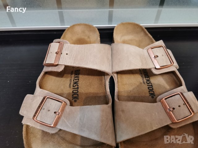 Страхотни чехли Birkenstock 46 номер, снимка 3 - Мъжки чехли - 43793089