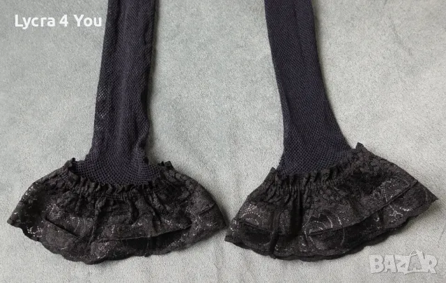 М черни мрежести чорапи със силикон, снимка 7 - Бельо - 50382502