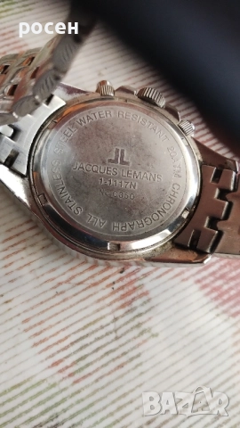 електронен часовник хронограф. jacues lemans., снимка 3 - Мъжки - 52535302