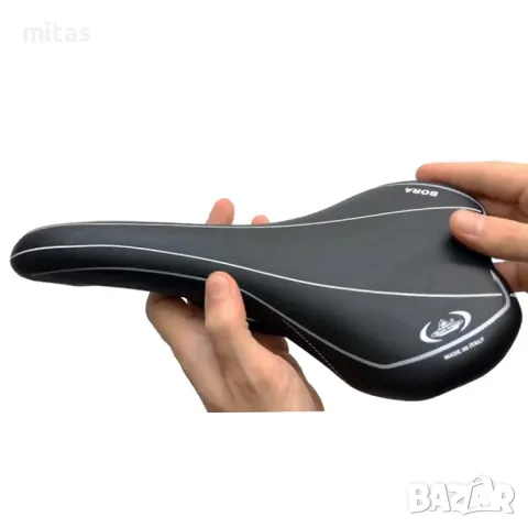 Седалка за велосипед Selle Monte Grappa Bora, Черна, Made in ITALY, снимка 2 - Аксесоари за велосипеди - 47370056