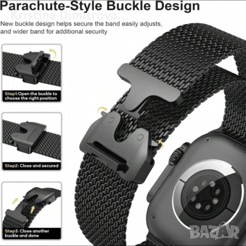 Метална каишка Milanese Loop (49мм.- Apple Watch Ultra 2/3), снимка 2 - Калъфи, кейсове - 52886691